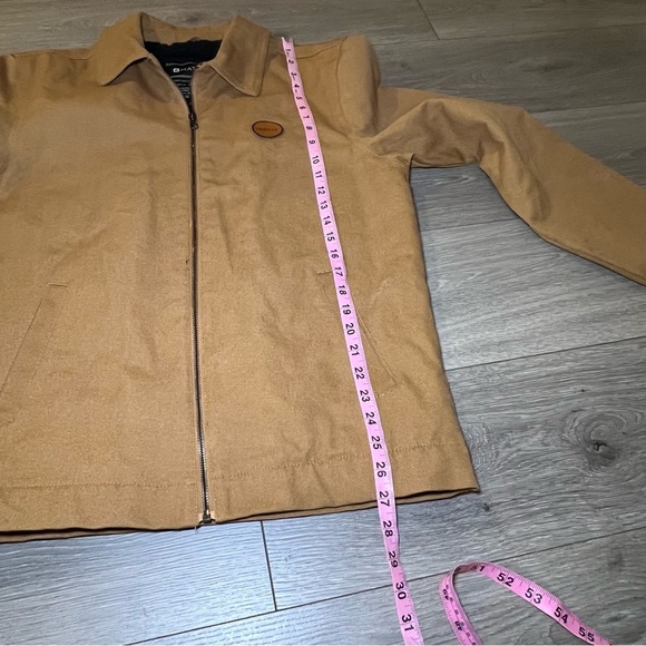 Matix Mens Caramel Jacket Full Zip Pockets Collared Long Sleeves Size Medium - Picture 8 of 10